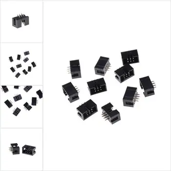 10PCS/Lot Double-spaced Straight Pin Male IDC Socket Box Header Connector DC3 6/8/10 Pin Double Row Pitch 2.54mm
10PCS/Lot Double-spaced Straight Pin Male IDC Socket Box Header Connector DC3 6/8/10 Pin Double Row Pitch 2.54mm