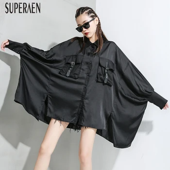 SuperAen 2020 Spring New Women Shirts Wild Casual Irregular Ladies Blouses and Tops Long Sleeved Europe Women Clothing
SuperAen 2020 Spring New Women Shirts Wild Casual Irregular Ladies Blouses and Tops Long Sleeved Europe Women Clothing