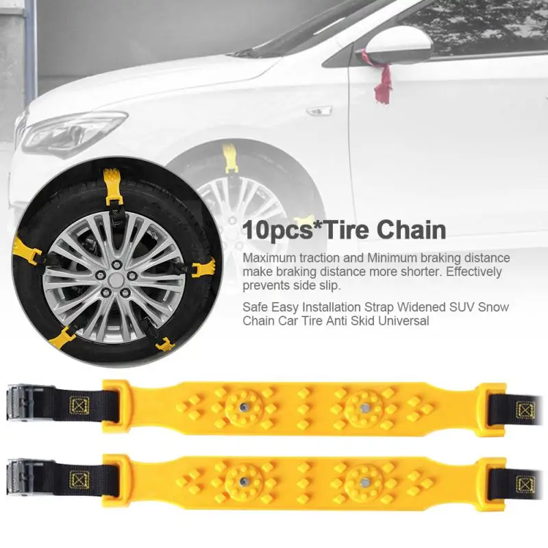 10 loaded car snow tires snow chains widened safe and easy to install strap SUV snow chain car tire slip universal
10 loaded car snow tires snow chains widened safe and easy to install strap SUV snow chain car tire slip universal
