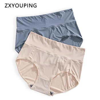 3pcs Graphene Antibacterial Panties Women Ice Silk Seamless Underwear 2XL-4XL Plus Size Lingerie Soft Comfort Briefs Breathable 
3pcs Graphene Antibacterial Panties Women Ice Silk Seamless Underwear 2XL-4XL Plus Size Lingerie Soft Comfort Briefs Breathable