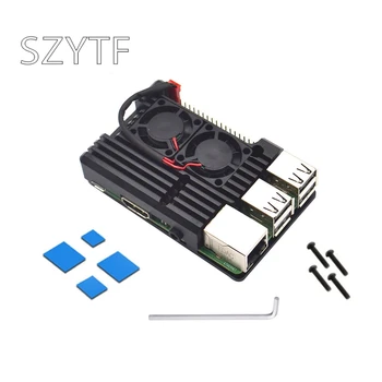 Raspberry Pi 4 Case Enclosure CNC Aluminum Cover Heatsink Cooling Fan for Raspberry Pi 4 Model B 3B 3B+
Raspberry Pi 4 Case Enclosure CNC Aluminum Cover Heatsink Cooling Fan for Raspberry Pi 4 Model B 3B 3B+