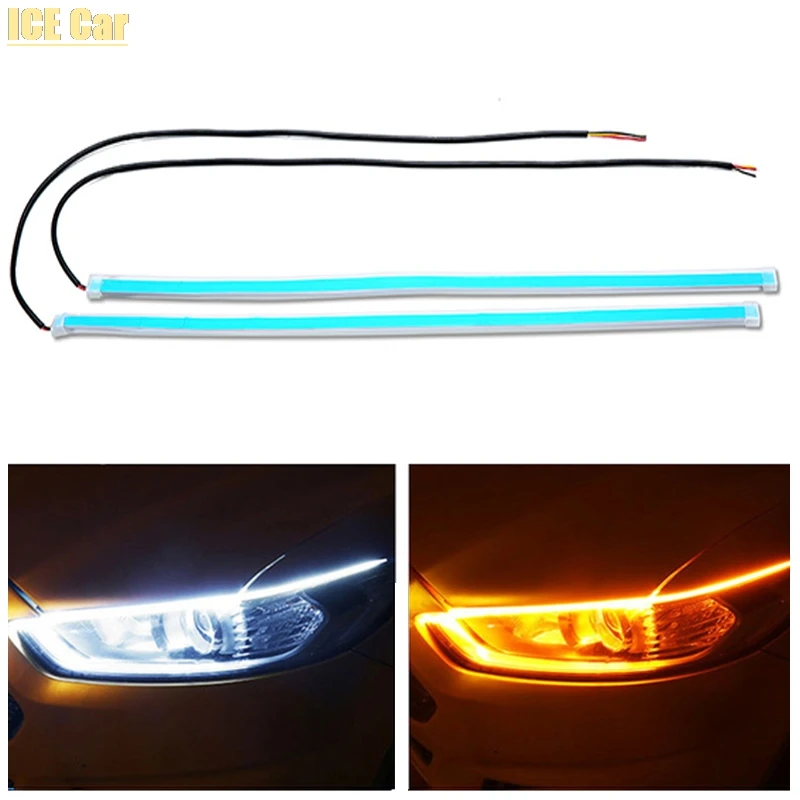 2x Ultrafine DRL 30 45 60cm Daytime Running Lights Turn Signal DRL Led Strip Car Light Accessories Lights Headlights For Auto
2x Ultrafine DRL 30 45 60cm Daytime Running Lights Turn Signal DRL Led Strip Car Light Accessories Lights Headlights For Auto