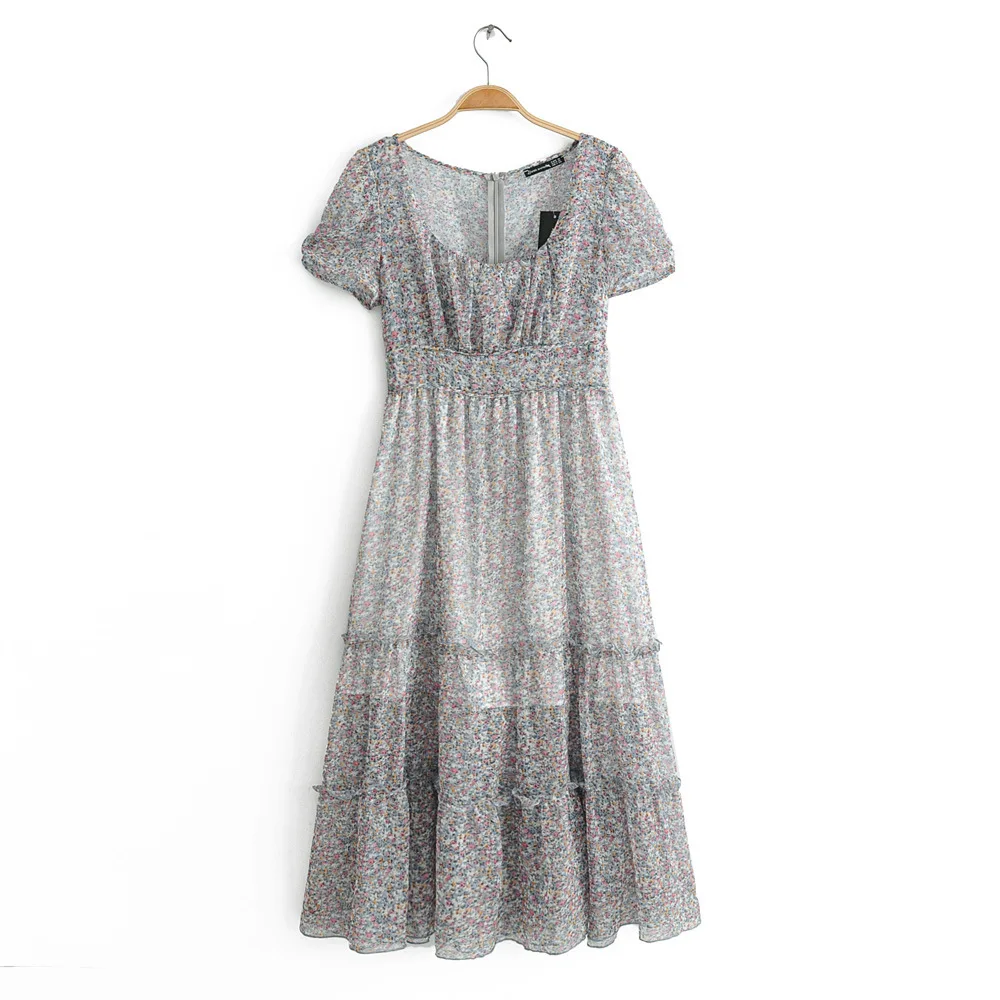 2019 Western Style Spring And Summer WOMEN'S Dress New Style Chiffon Floral-Print Short-sleeve Dress
2019 Western Style Spring And Summer WOMEN'S Dress New Style Chiffon Floral-Print Short-sleeve Dress