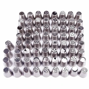 68 Pcs Russian Piping Tips Icing Piping Nozzles Baking Decorating Tool Kit Cake Decorating Tips for Dessert Pastry Cream Cupcake
68 Pcs Russian Piping Tips Icing Piping Nozzles Baking Decorating Tool Kit Cake Decorating Tips for Dessert Pastry Cream Cupcake