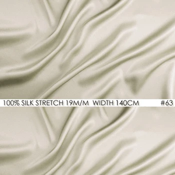 Silk stretch satin 140 cm width 19momme Lycra Fabrics Light Grey New Trend Fabrics Sewing Cloth Seashell NO 63
Silk stretch satin 140 cm width 19momme Lycra Fabrics Light Grey New Trend Fabrics Sewing Cloth Seashell NO 63
