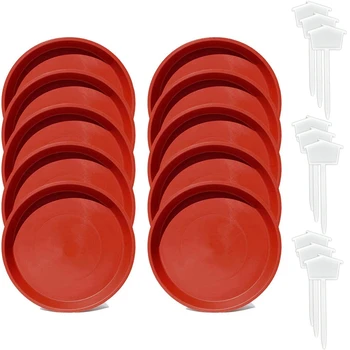 10 Packs (12 Inches) Brown Plant Saucer Terracotta Flower Pot Tray, perfect for Carrying 10 Plant Labels 
10 Packs (12 Inches) Brown Plant Saucer Terracotta Flower Pot Tray, perfect for Carrying 10 Plant Labels