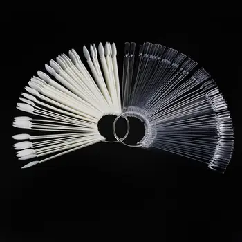 50Pcs Color Card False Nail Tips Fan Transparent White Fake Nail Tips UV Display Swatches Practice Display Stick Tool Manicure
50Pcs Color Card False Nail Tips Fan Transparent White Fake Nail Tips UV Display Swatches Practice Display Stick Tool Manicure