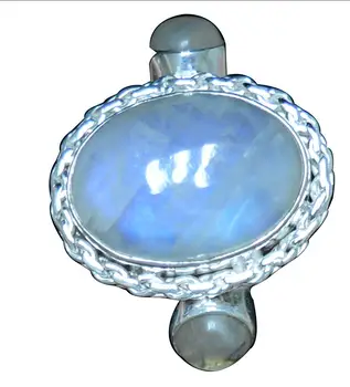 Genuine Blue Fire Moonstone Ring 925 Sterling Silver, USA Size : 9.5, 2SR451
Genuine Blue Fire Moonstone Ring 925 Sterling Silver, USA Size : 9.5, 2SR451
