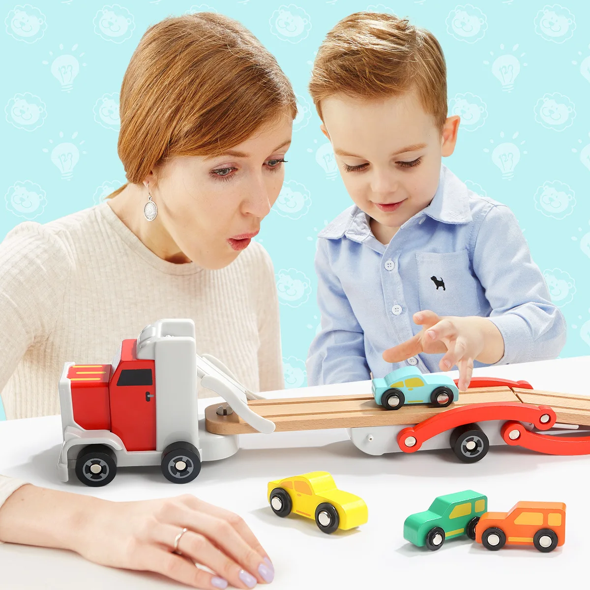 TOPBRIGHT Toy Car Model Set Children Wood Disassembly Double Layer Big Truck Assembling Assembly Scrollable
TOPBRIGHT Toy Car Model Set Children Wood Disassembly Double Layer Big Truck Assembling Assembly Scrollable