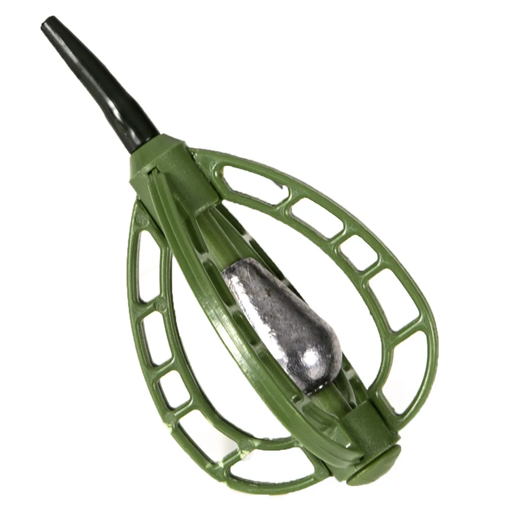 Fishing Feeder Lead Sinker Lure Holder Rocket Bait Cage Carp Bait Trap Cage 20g-50g Fishing Feeder Lead Sinker Lure Holder Rocket Bait Cage Carp Bait Trap Cage 20g-50g