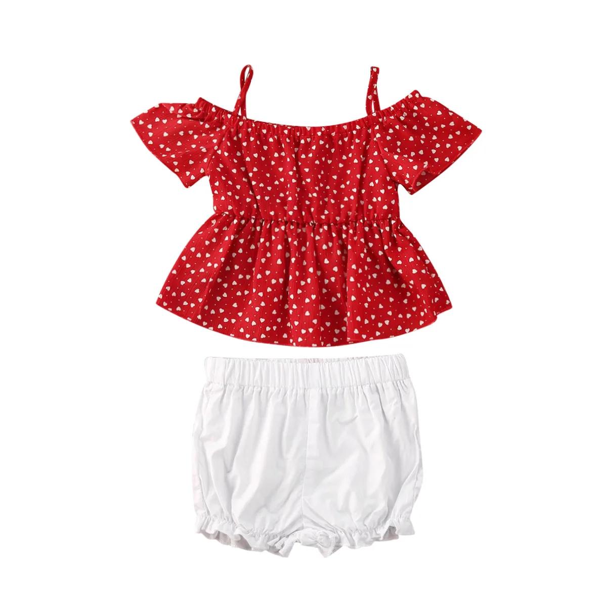 AA Baby Girls Printed Two Piece Set Fashion Off Shoulder Suspender Top Loose Stretch Waist Short Pants Girls Clothing Set
AA Baby Girls Printed Two Piece Set Fashion Off Shoulder Suspender Top Loose Stretch Waist Short Pants Girls Clothing Set