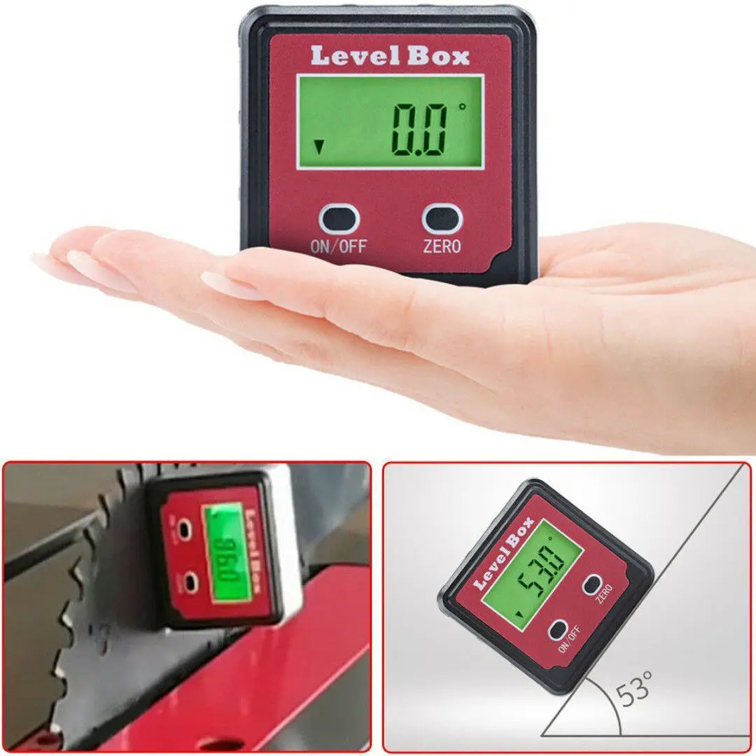 Illuminated LCD Display 2key Digital Inclinometer Level Box Protractor Angle Finder Gauge Meter Bevel Level Boxes Dropshipping
Illuminated LCD Display 2key Digital Inclinometer Level Box Protractor Angle Finder Gauge Meter Bevel Level Boxes Dropshipping