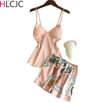 Ice Silk Pajamas for Women Floral Womens Pajama Set Summer 2020 Pyjamas Women Satin Sleepwear V-Neck Pijama Mujer 2 Piece Sets
Ice Silk Pajamas for Women Floral Womens Pajama Set Summer 2020 Pyjamas Women Satin Sleepwear V-Neck Pijama Mujer 2 Piece Sets