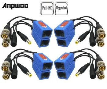 ANPWOO 4 Pair Passive Video Balun BNC to RJ45 Adapter with Power Full HD 1080P-5MP Surveillance Security Camera Ethernet Cable
ANPWOO 4 Pair Passive Video Balun BNC to RJ45 Adapter with Power Full HD 1080P-5MP Surveillance Security Camera Ethernet Cable