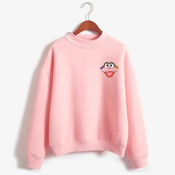 Miniature character logo smiley hip hop sweatshirt female pink fleece thick female Harajuku Sudadema Mujer clothes
Miniature character logo smiley hip hop sweatshirt female pink fleece thick female Harajuku Sudadema Mujer clothes