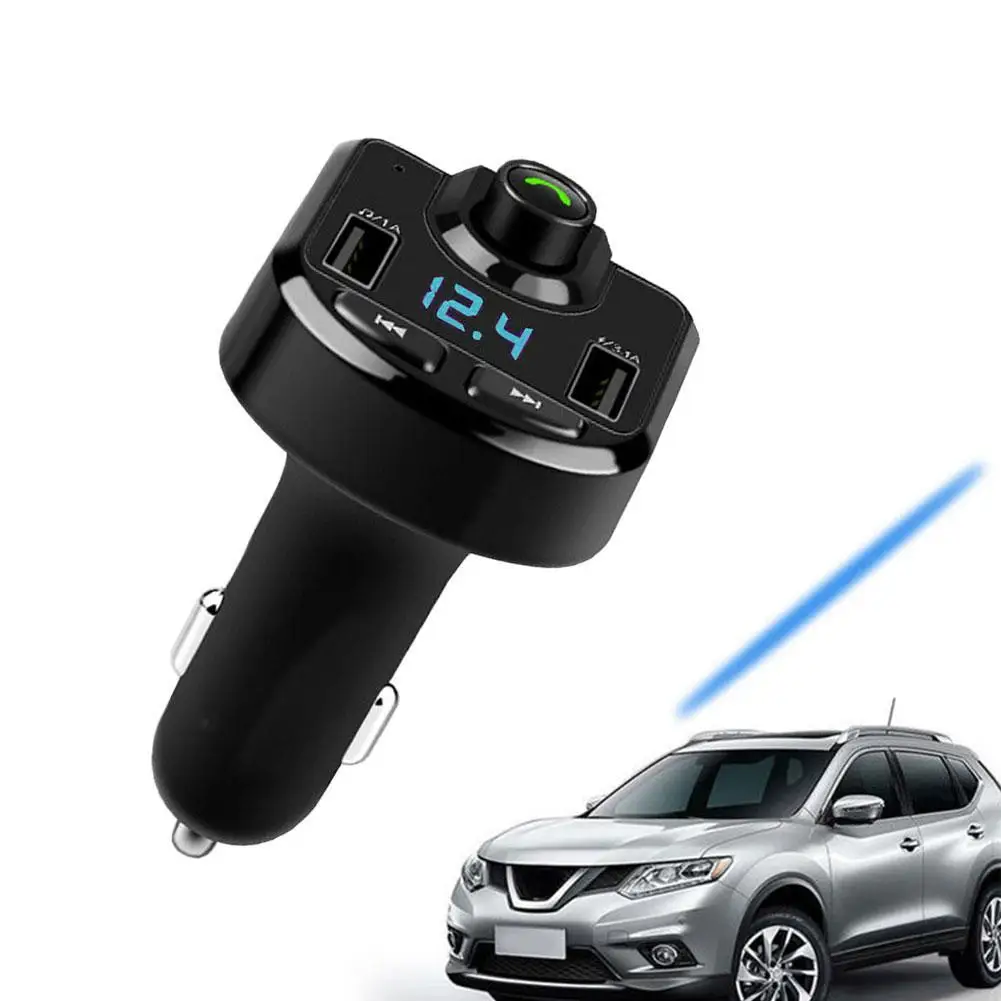 Handsfree Car Kit Bluetooth Wireless FM Transmitter LCD MP3 Player USB Charger Car Accessories Audio Cable With Data Cab Handsfree Car Kit Bluetooth Wireless FM Transmitter LCD MP3 Player USB Charger Car Accessories Audio Cable With Data Cab