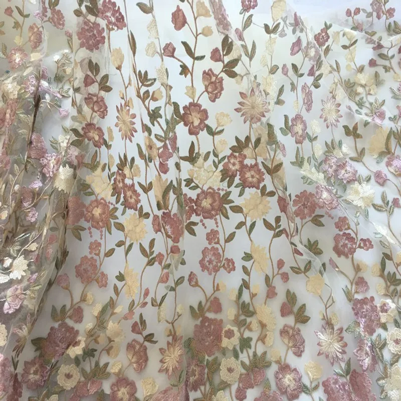 Sale!1Yard/lot 140cm wide Heavy industry colorful flower embroidery mesh fabric lace DIY wedding wedding dress fabric
Sale!1Yard/lot 140cm wide Heavy industry colorful flower embroidery mesh fabric lace DIY wedding wedding dress fabric