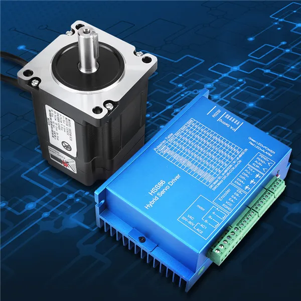 HSS86 Hybrid Servo Driver + NEMA34 Closed-Loop High Speed Stepper Servo Motor 4N.M 0~3000RPM
HSS86 Hybrid Servo Driver + NEMA34 Closed-Loop High Speed Stepper Servo Motor 4N.M 0~3000RPM