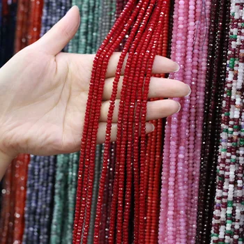 2x4mm Natural Semi-precious Stone Beaded Flat Shape Agates Faceted Loose Beads for Jewelry Making Necklace DIY Bracelet
2x4mm Natural Semi-precious Stone Beaded Flat Shape Agates Faceted Loose Beads for Jewelry Making Necklace DIY Bracelet