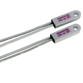 10 PCS Ceramic Perforated Thermostat Ksd9700 110 Degrees Normally Open and Normally Closed 10A 250V Thermostat