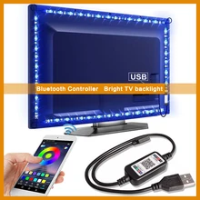 Bluetooth LED RGB Light Strip SMD5050 5M 1M 2M 3M 4M 0.5M Flexible Neon Tape Diode Tape LED Strip USB 5V Backlight TV Decorate
Bluetooth LED RGB Light Strip SMD5050 5M 1M 2M 3M 4M 0.5M Flexible Neon Tape Diode Tape LED Strip USB 5V Backlight TV Decorate