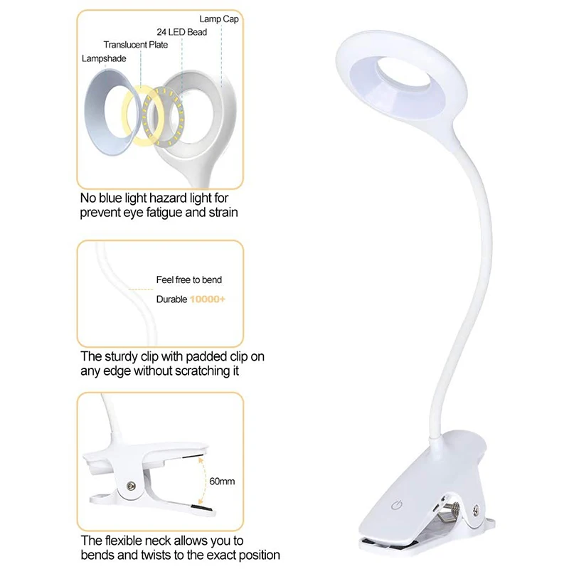 LED Clip on Reading Light - Light Blocking Eye Protect Book Light,Led Lamp Clip on Book Light Portable Light Reading
LED Clip on Reading Light - Light Blocking Eye Protect Book Light,Led Lamp Clip on Book Light Portable Light Reading