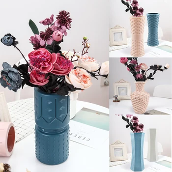 Creative Simple Plastic Flower Vase Imitation Ceramic Anti-fall Floral Vases Home Decoration Flower Arrangement
Creative Simple Plastic Flower Vase Imitation Ceramic Anti-fall Floral Vases Home Decoration Flower Arrangement