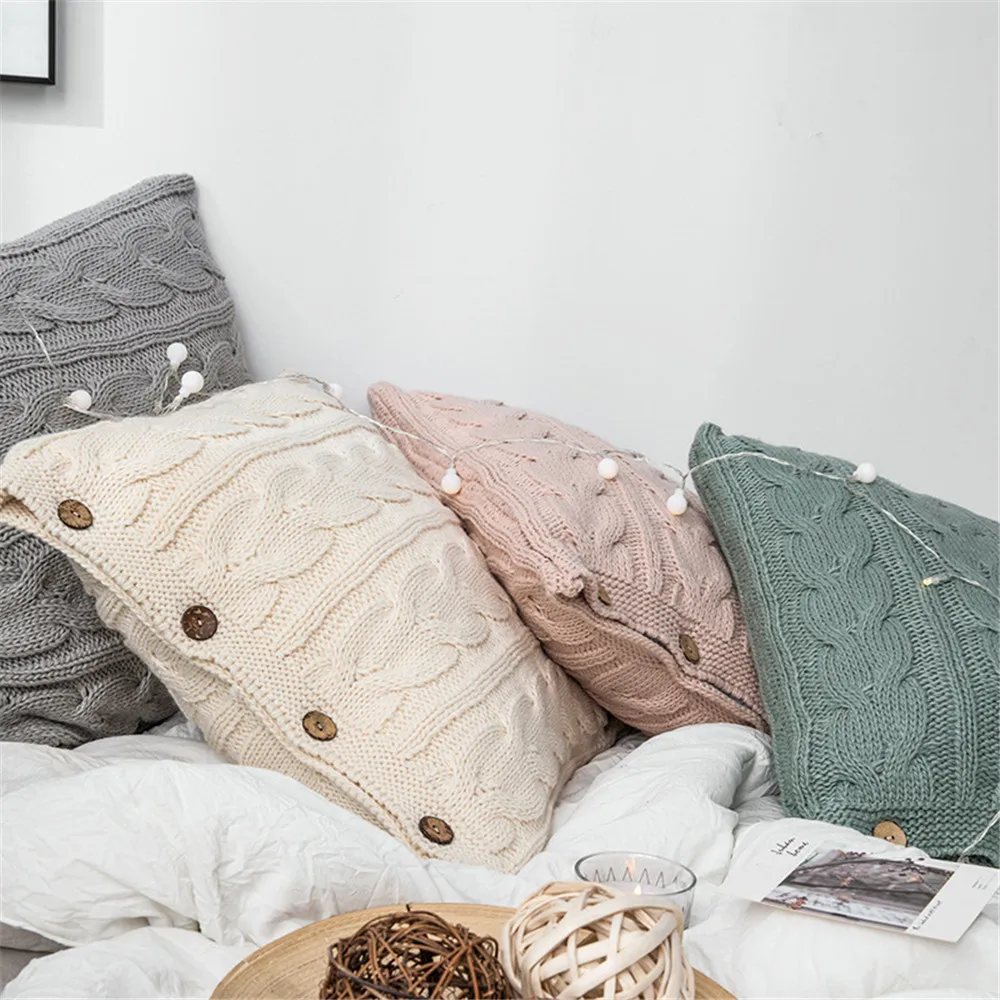 Nordic Knitted Cushion Cover Photo Props Home Decor Pillowcase 45x45cm Soft Cushion Cover Decorative Pillow Case for Sofa Car
Nordic Knitted Cushion Cover Photo Props Home Decor Pillowcase 45x45cm Soft Cushion Cover Decorative Pillow Case for Sofa Car