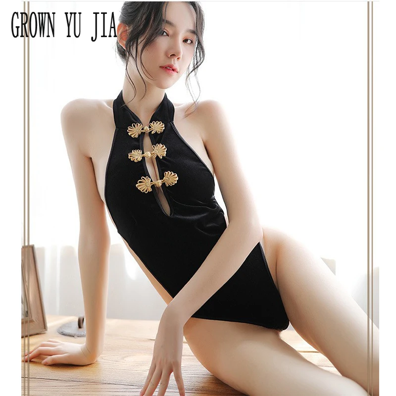 Sexy women nightclub maid uniform temptation cosplay Costume Erotic backless cheongsam porno bodysuit sexy lingerie hot babydoll
Sexy women nightclub maid uniform temptation cosplay Costume Erotic backless cheongsam porno bodysuit sexy lingerie hot babydoll