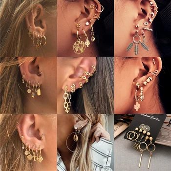 Vintage Boho Multi-Element Crystal Set Stud Earring For Women Fashion Pendant Piercing Geometric Earrings Cartilage Jewelry
Vintage Boho Multi-Element Crystal Set Stud Earring For Women Fashion Pendant Piercing Geometric Earrings Cartilage Jewelry