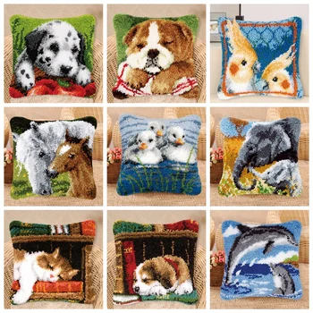 Prajna Cushion Latch Hook Kits Pillow Mat DIY Craft Tiger Animals Patterns Cross Stitch Needlework Crocheting Cushion Embroidery
Prajna Cushion Latch Hook Kits Pillow Mat DIY Craft Tiger Animals Patterns Cross Stitch Needlework Crocheting Cushion Embroidery