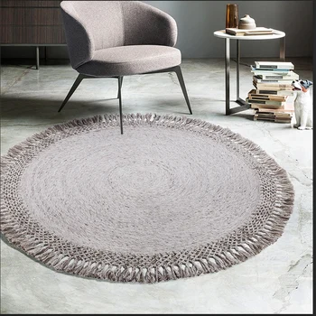 Ins Style Girl Dressing Table Carpet Bedroom Carpet Living Room Coffee Table Blanket Tatami Hand-woven with Tassel Wool Carpet
Ins Style Girl Dressing Table Carpet Bedroom Carpet Living Room Coffee Table Blanket Tatami Hand-woven with Tassel Wool Carpet