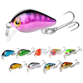 Fishing Lures Baits, 2.6Cm 1.6G Mini Fishing Lure Mini Crank Baits Topwater Lures for Freshwater Saltwater Trout Perch
Fishing Lures Baits, 2.6Cm 1.6G Mini Fishing Lure Mini Crank Baits Topwater Lures for Freshwater Saltwater Trout Perch
