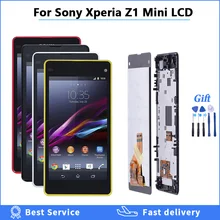 Ensemble écran tactile LCD compact avec châssis, pour SONY Xperia Z1 mini D5503 M51W=