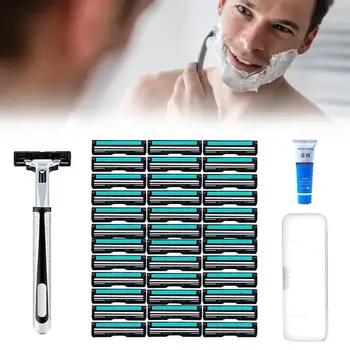 Shaving set Stainless steel Double Edge Safety Razor Shaver Wet Shaving Kit for Men and Women with Cream Travel Case
Shaving set Stainless steel Double Edge Safety Razor Shaver Wet Shaving Kit for Men and Women with Cream Travel Case
