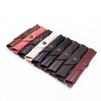 9 Colors Office Pencil Case Handsome Fountain Pen Case Hand-Stitched Retro Snap Button Suitable For Gifts And Student supplies
9 Colors Office Pencil Case Handsome Fountain Pen Case Hand-Stitched Retro Snap Button Suitable For Gifts And Student supplies