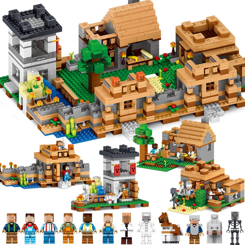 4 in 1 1221pcs My World Village Tree House Friends Legoingly Technic Minecraftlyness Building Blocks Figures Children Toys Gifts
4 in 1 1221pcs My World Village Tree House Friends Legoingly Technic Minecraftlyness Building Blocks Figures Children Toys Gifts