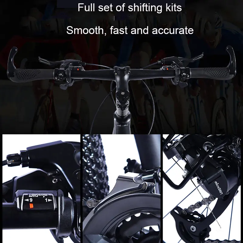 Best Mountain Bike 26 Inch Adult Shifting One Wheel 6 Knife Aluminum Alloy Rim Double Disc Brakes Student Off Road Bicycle 5