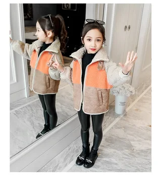 New winter 5-10 years old girl princess lamb coat fashion stitching comfortable lapel children plus fluffy sweater girl top
New winter 5-10 years old girl princess lamb coat fashion stitching comfortable lapel children plus fluffy sweater girl top