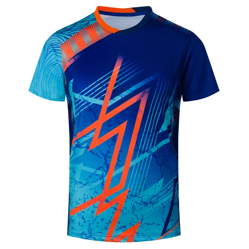 Новые теннисные майки Мужская футболка для настольного тенниса тренировочные