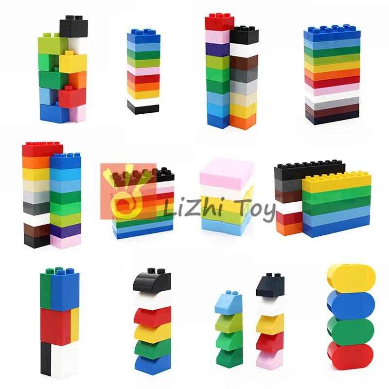 MOC DIY Building Blocks Duplo Bricks Assembled Accessories Bulk Part Compatible with Legoingly Duplo Toys
MOC DIY Building Blocks Duplo Bricks Assembled Accessories Bulk Part Compatible with Legoingly Duplo Toys