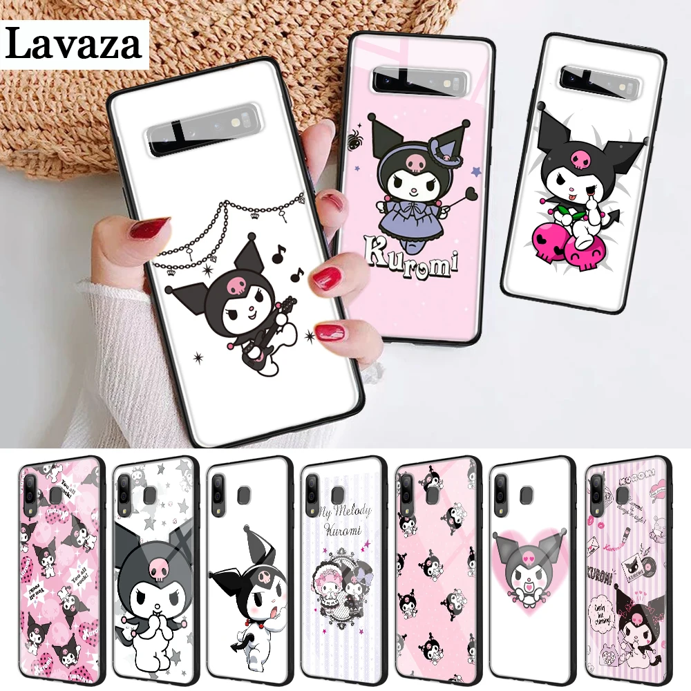 199d Kuromi Colorful Cute Glass Case for Samsung S7 Edge S8 S9 S10 Plus Note 8 9 10 A10 A20 A30 A40 A50 A60 A70 |