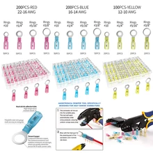 100/200pcs Red,Blue,Yellow Ring Terminal Connectors Kit- 4,Insulated Crimp Terminals Set for Automotive,Electrical
100/200pcs Red,Blue,Yellow Ring Terminal Connectors Kit- 4,Insulated Crimp Terminals Set for Automotive,Electrical