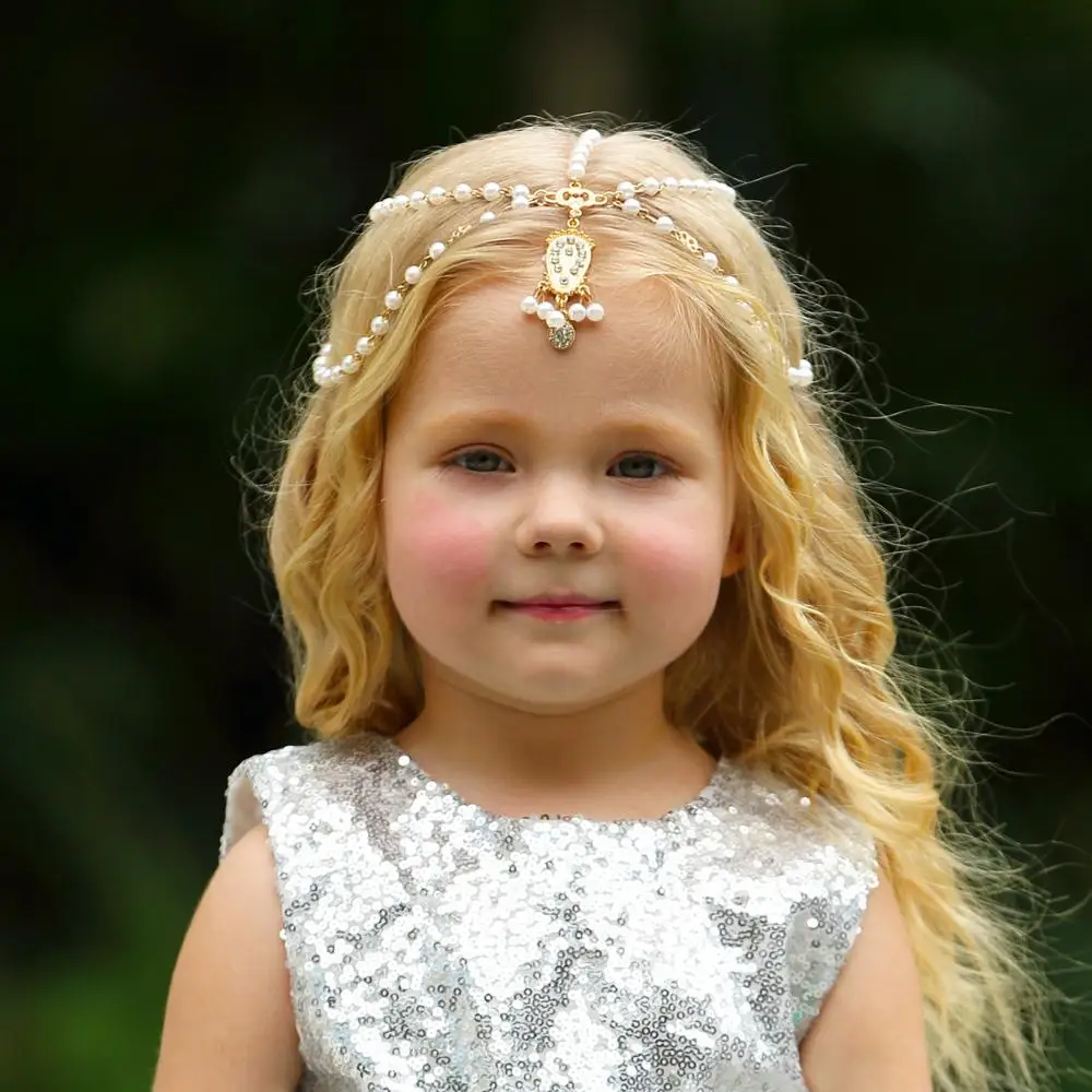 Girls Pearl Forehead Chain Jewelry Princess Dance Party Performance Holiday Headpiece Hair Chain Jewelry for Girls Women Gift
Girls Pearl Forehead Chain Jewelry Princess Dance Party Performance Holiday Headpiece Hair Chain Jewelry for Girls Women Gift