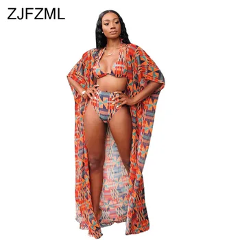 Geometric Pattern Sexy 3 Three Piece Outfits Women X-Long Beach Cloak And Halter Backless Crop Tops And Lace Up Bodycon Shorts
Geometric Pattern Sexy 3 Three Piece Outfits Women X-Long Beach Cloak And Halter Backless Crop Tops And Lace Up Bodycon Shorts