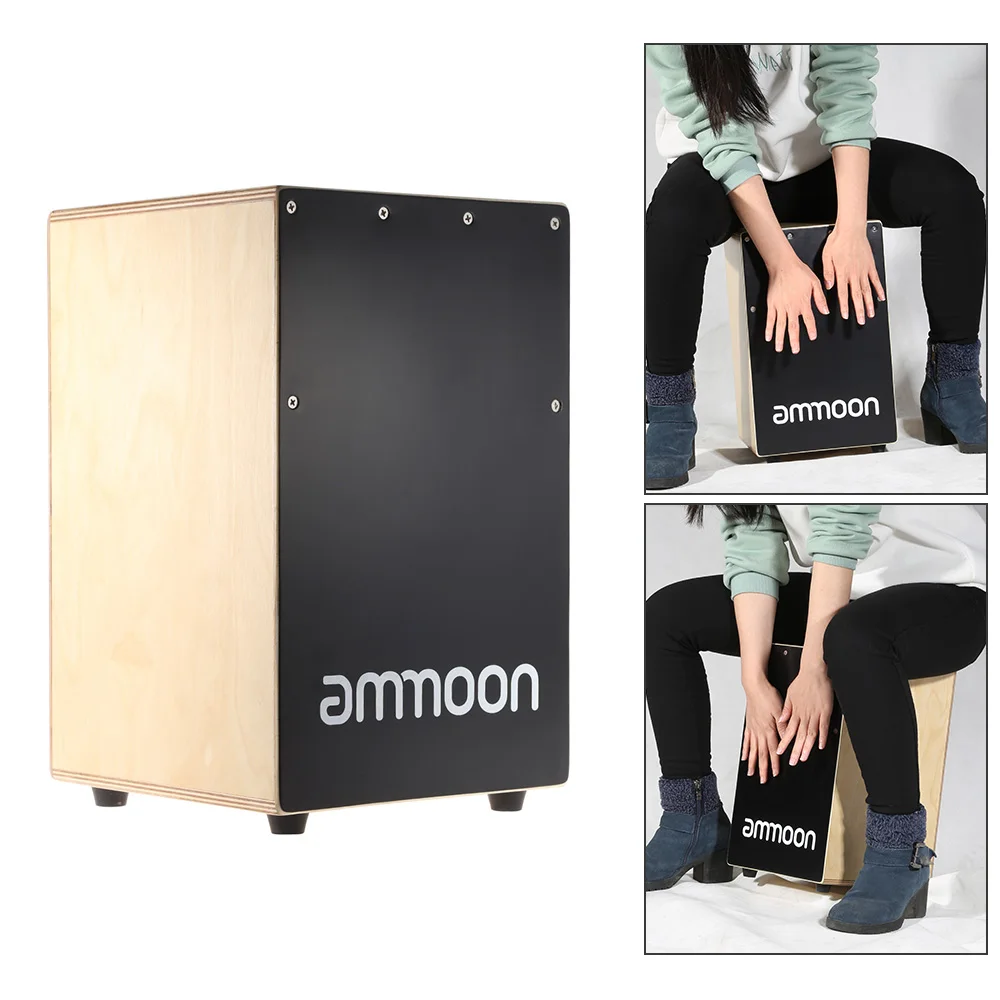 Деревянная коробка барабан ammoon ручной инструмент Березовое дерево с выдвижными