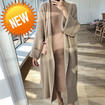 Spring 2020 Winter Elegant Winter Coats Loose Knit Cardigan Woolen Sweater Oversize Extra Soft Cardigan Knitting Coat Women
Spring 2020 Winter Elegant Winter Coats Loose Knit Cardigan Woolen Sweater Oversize Extra Soft Cardigan Knitting Coat Women
