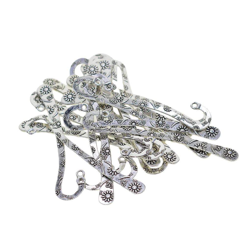 20x Tibetan Metal Bookmarks Book Mark with Hook Jewelry Findings DIY Pendant 20x Tibetan Metal Bookmarks Book Mark with Hook Jewelry Findings DIY Pendant