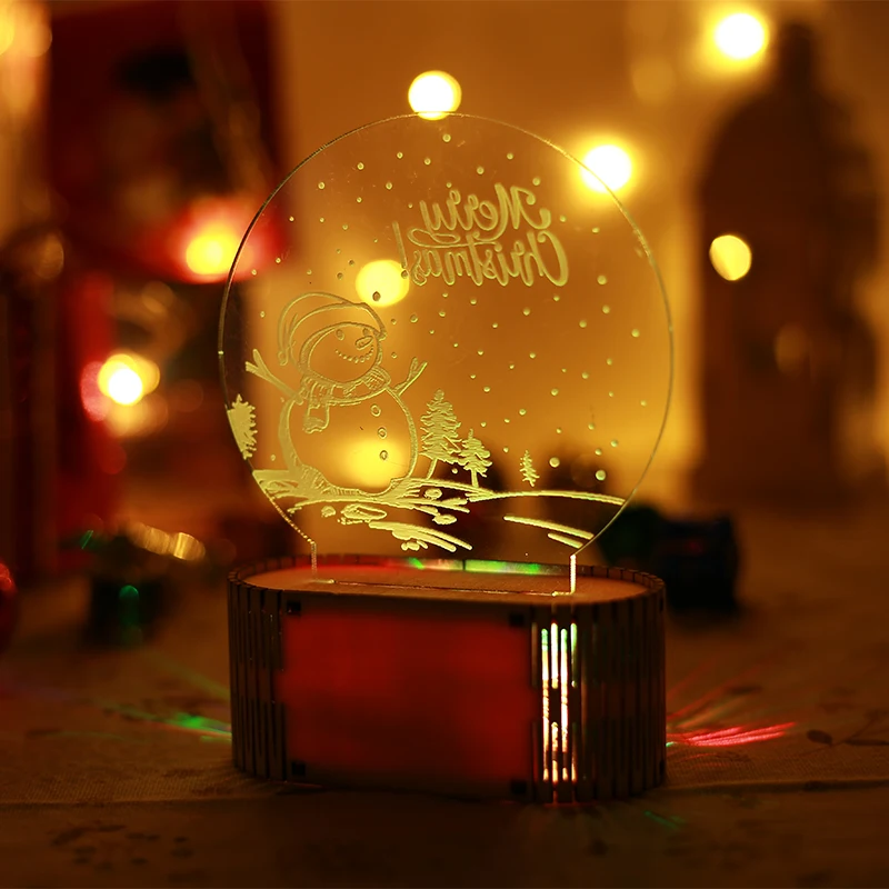 DIY Night Light Colorfu festival Lovely Christmas Gift Night Lamp LED Light Wooden Party Halloween Family Living Room Bedroom
DIY Night Light Colorfu festival Lovely Christmas Gift Night Lamp LED Light Wooden Party Halloween Family Living Room Bedroom