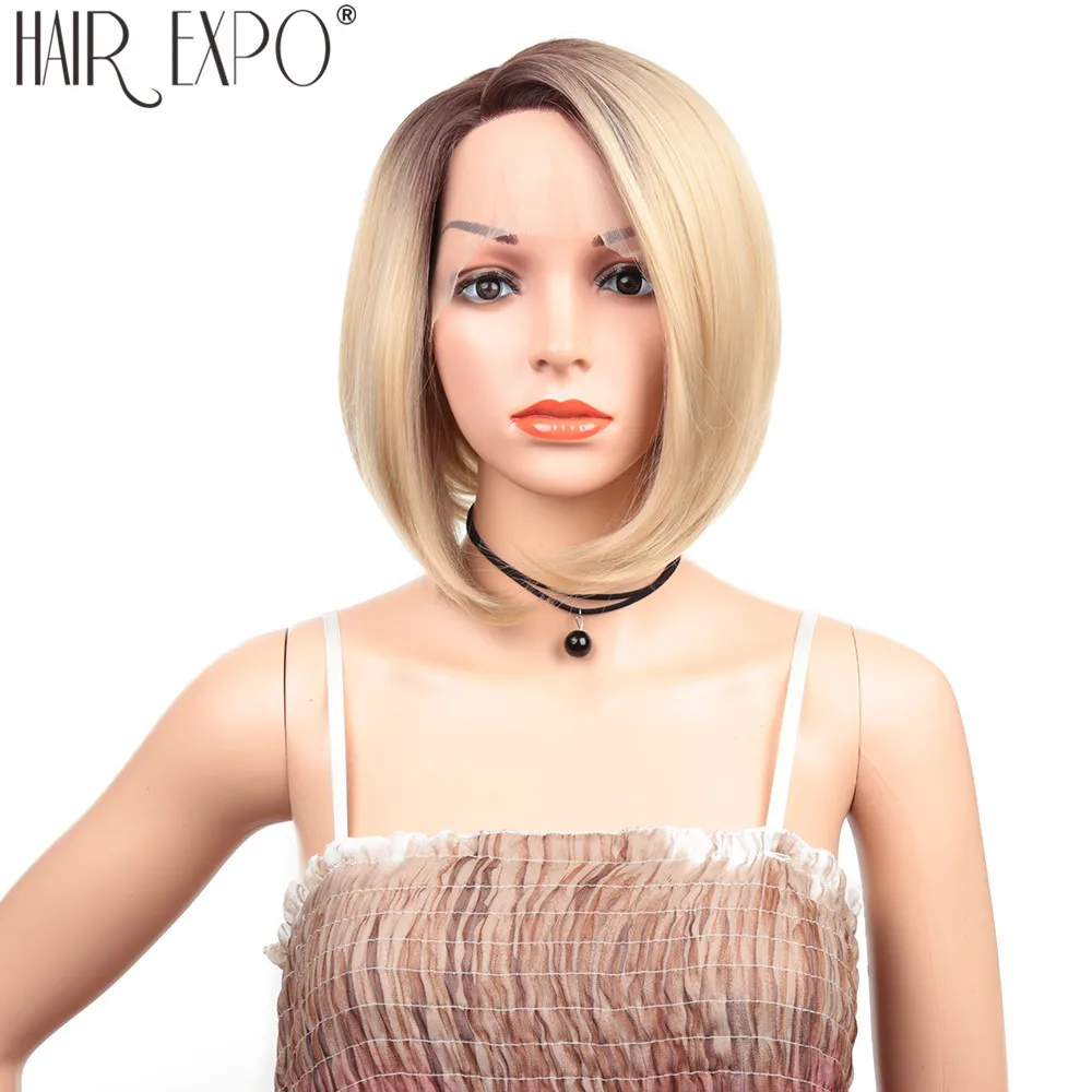 Short BoB Lace Front Wig Straight Synthetic Hair Side Part Glueless Blonde Cosplay Wigs For Black Or White Women Hair Expo City 
Short BoB Lace Front Wig Straight Synthetic Hair Side Part Glueless Blonde Cosplay Wigs For Black Or White Women Hair Expo City